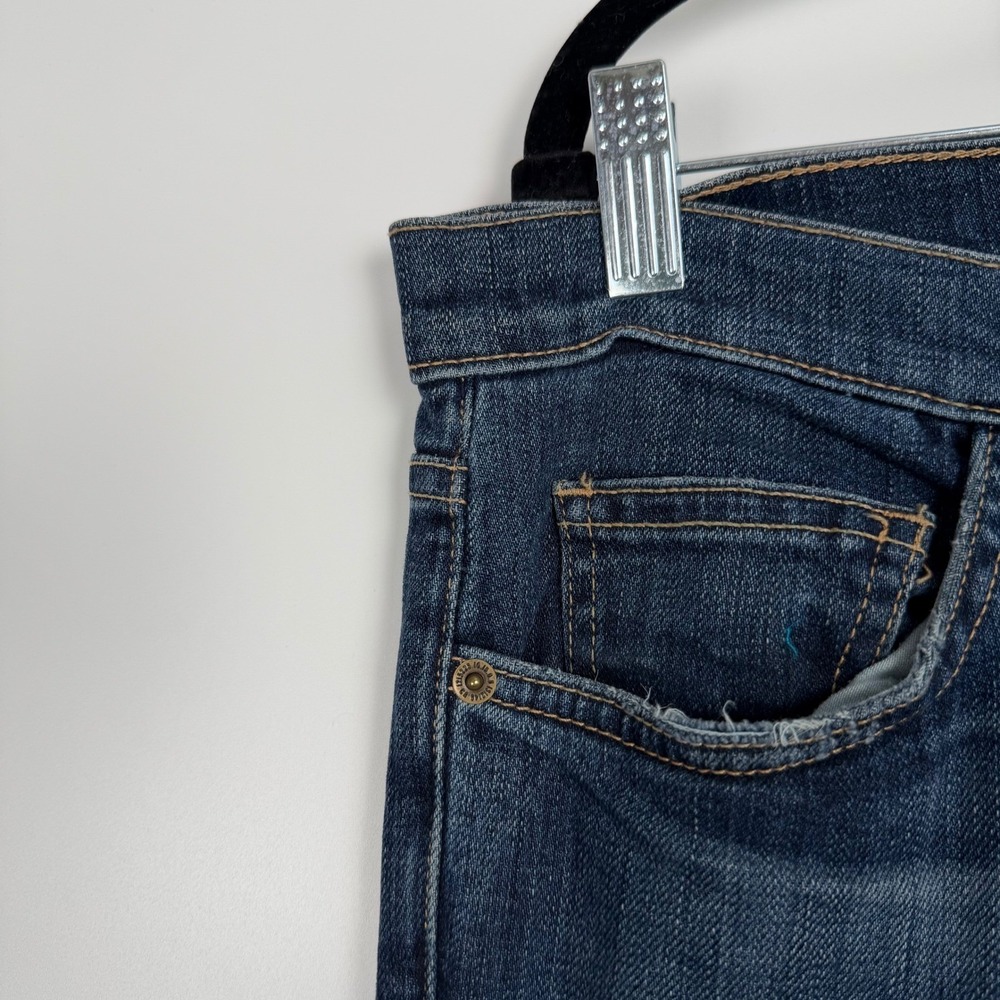 Current Elliott Womens Blue The Flip Flop Loved Frayed Hem Bootcut Jeans Size 28 - Picture 5 of 12